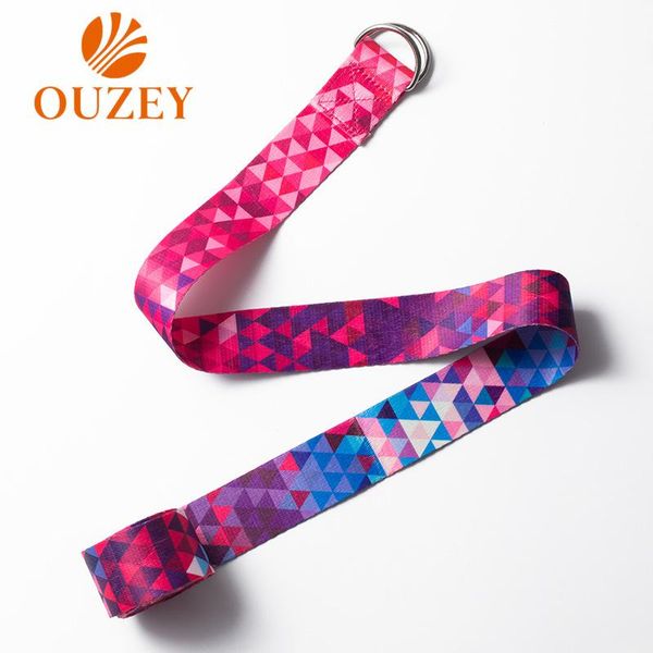 

resistance bands ouzey color printing stretching band yoga poly-cotton lengthened 2.5m stretch