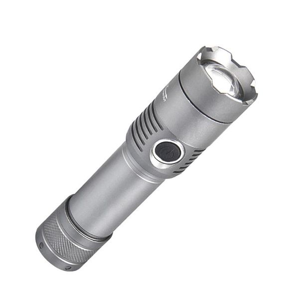 

new aluminum alloy rotating focus lithium battery charging cree t6 led light