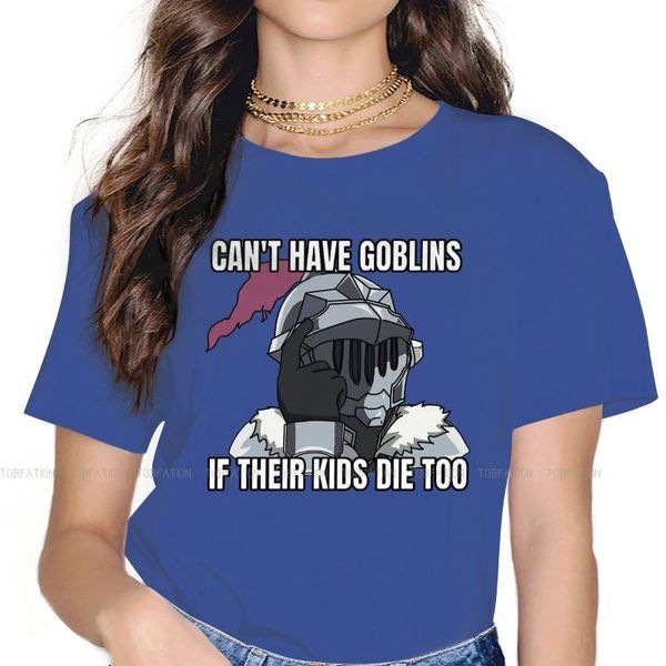 

women's t-shirt goblin slayer adventure anime crewneck tshirts if their kis die too distinctive homme t shirt trend clothing, White