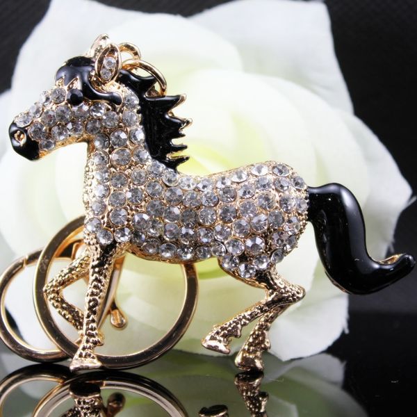 

junma creative car pendant fun don diamond bag hanging korean key chain small gift, Slivery;golden