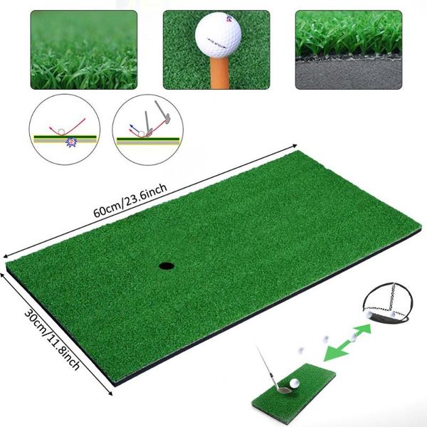 

golf training aids mat backyard residential indoor pro practice hitting turf pad