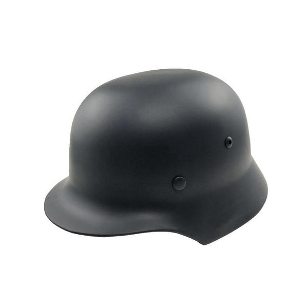 

cycling helmets german m35 helmet durable heavy steel black grey gray geen tactical training hunting cs wargame