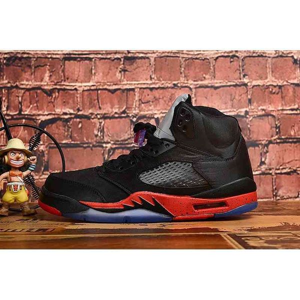 

shoes 5 satin bred basketball mens womens black university red sneakers.