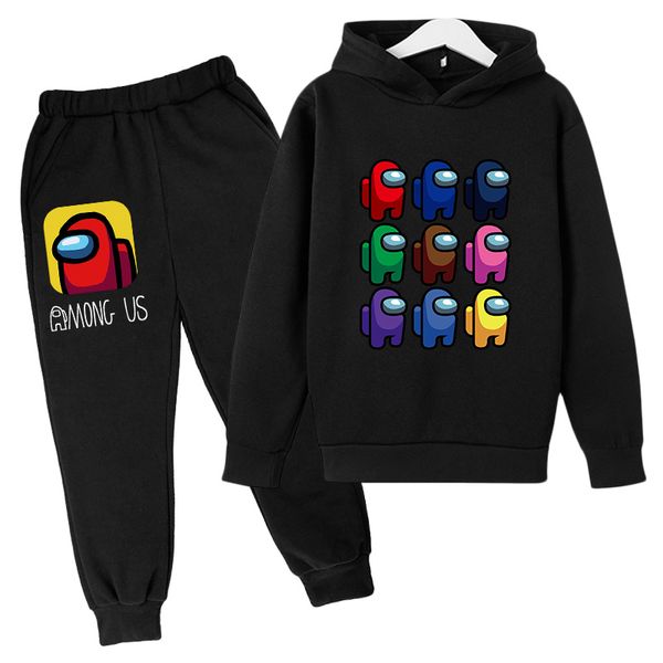 

pink print tracksuit girl casual outfits two piece set pant suit long-sleeved trousers clothing among us sweatshirt baby clothes, White