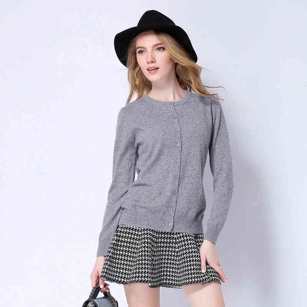 

women's knits & tees button knit sweater, loose round neck jacket, casual long sleeve large, autumn 2021, White