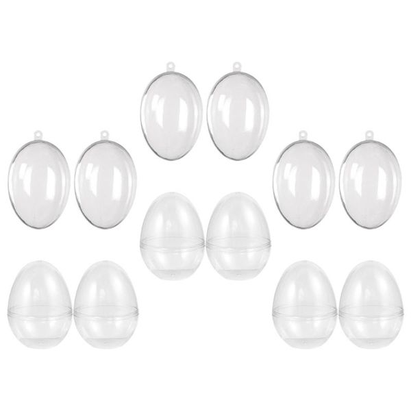 

gift wrap 12pcs simple easter wrapping boxes clear plastic egg shape storage