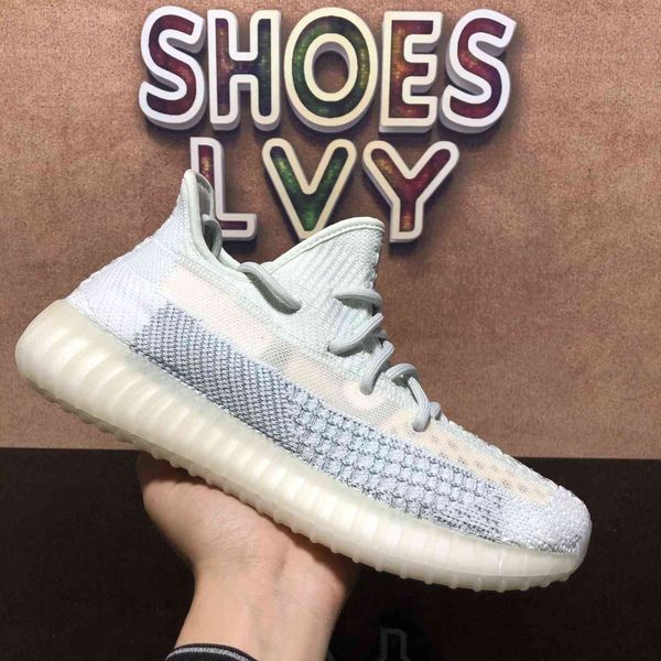 

men women boost running shoes pearl stone tail light cinder 3m static reflective mesh breathable mens womens trainers sneakers chaussures sh