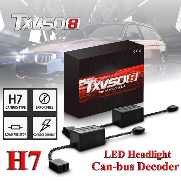 

car headlights 2pcs hid h7 canbus load resistor wiring harness decoder warning canceler light error 12v resistance adapter