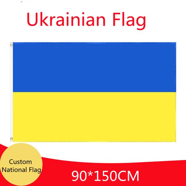 

ukrainian flag 90cmx150cm vertebral size and custom the other national flags activity banner