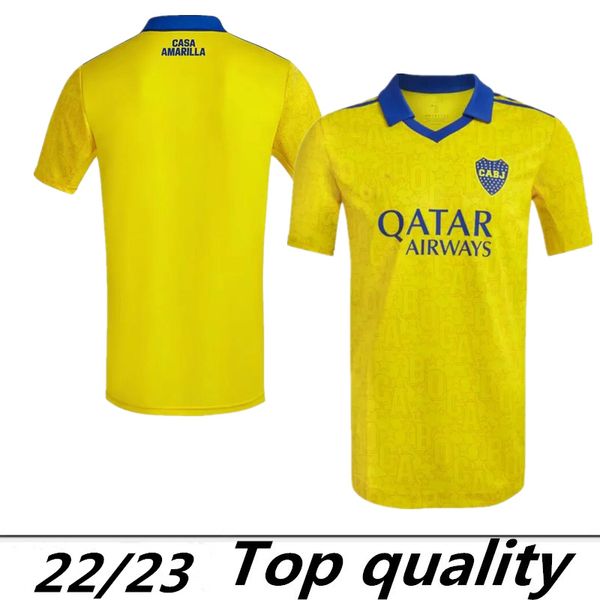 

22 23 boca juniors soccer jersey villa salvio medina away varela third yellow men benedetto salvio pavÃ³n camisa de futebol football shirt 20, Black;yellow