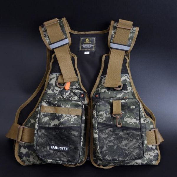 

professional multi pocket suit, detachable camouflage, large buoyancy, portable floating aid, luya life jacket, fishing vest