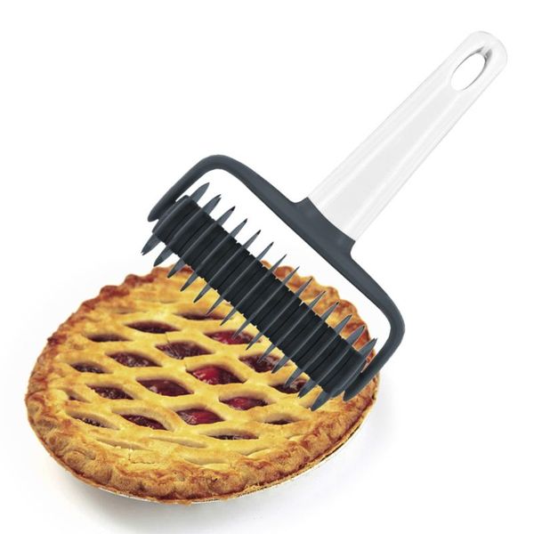 

baking tool diy abs bread pizza pastry home kitchen pie dough roller restaurant lattice embossing bakery press cutter cookie & tools