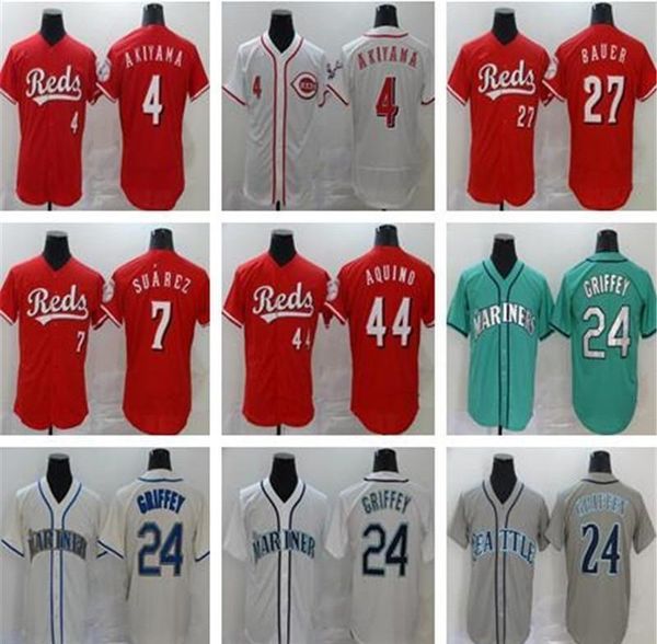

2020 men women kid shogo akiyama 19 joey votto yasiel puig matt kemp eugenio suarez aristides aquino baseball jerseys ken griffey jr., Blue;black
