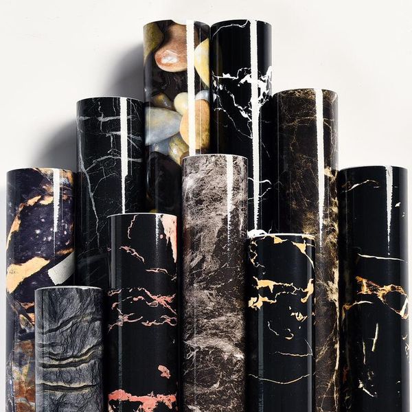

wallpapers diy decorable film pvc self adhesive contact paper waterproof bathroom kitchen counter