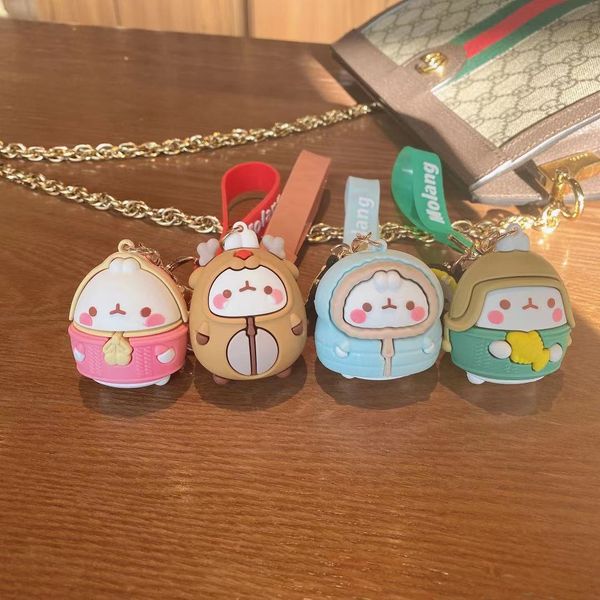 

creative trend soft rubber rogue rabbit key chain pendant student hand bag pendant