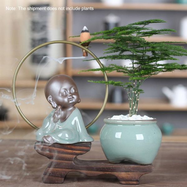 

fragrance lamps gift yoga crafts meditation home decor incense burner office deskornament censer holder flower pot tea hous