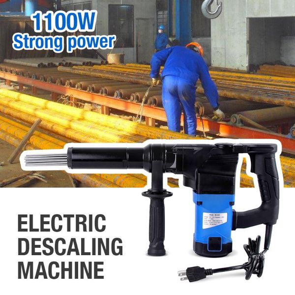 

power tool sets 1100w needle derusting gun electric td-53e jet chisels hand-held scaler rust removal cleaning machine 110v/220v