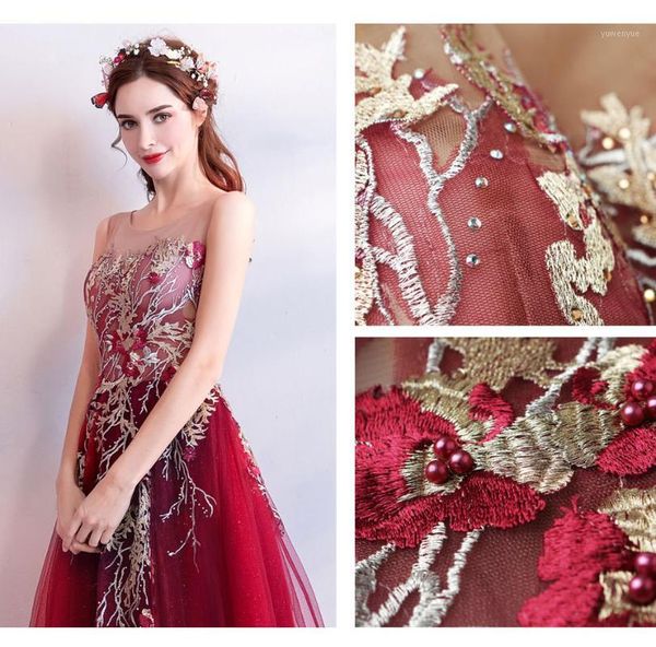 

vest transparent mesh exquisite embroidery elegant dress hand embroidered floral luxury texture pearl red cheongsam casual dresses, Black;gray