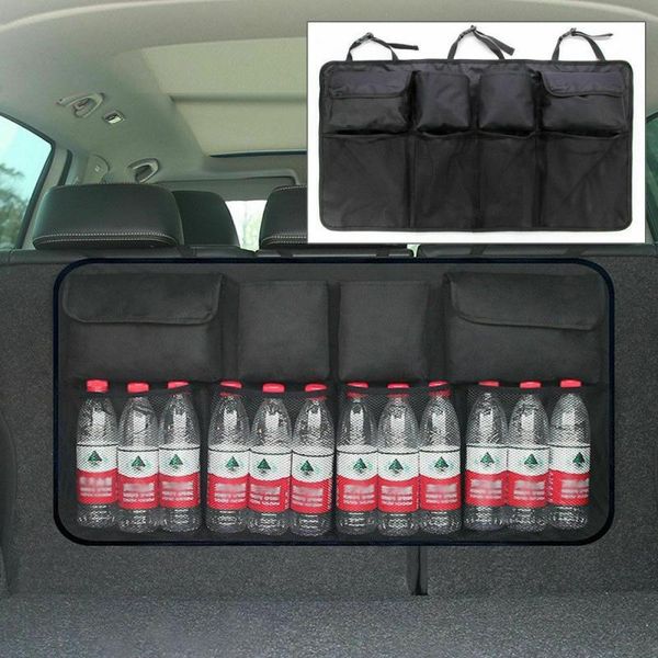 

car organizer trunk storage hanging bag universal multifunction seat back mesh automobiles accessories
