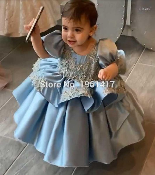 

girl's dresses 2021 lace baby infant girl birthday kids clothes with cap sleeve flower dress wedding party gown1, Red;yellow