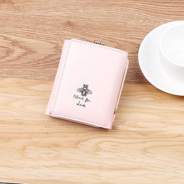 

wallets manufacturer wholesales korean women's wallet simple multi-function lovely student short clip zero, Red;black
