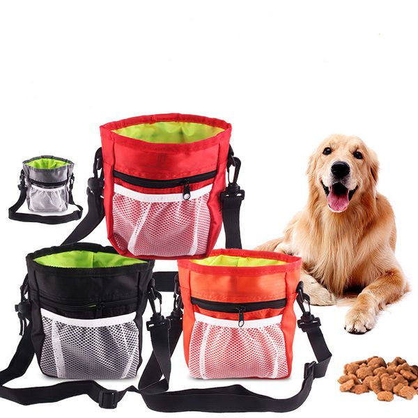 Multi-Function Dog Pet Weat Training Bag Портативные Домашние животные Открытый Удовольствие Мешок Держатель Питание Регулируемая Талия Ремень Мусорные Сумки Складной комплект CGY233