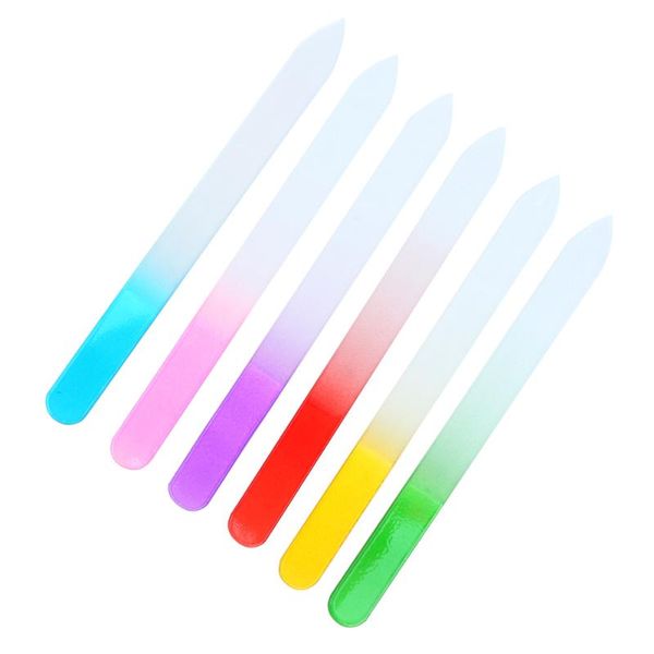 

6pcs creative glass nail files nail art polisher sanding strips manicure accessories