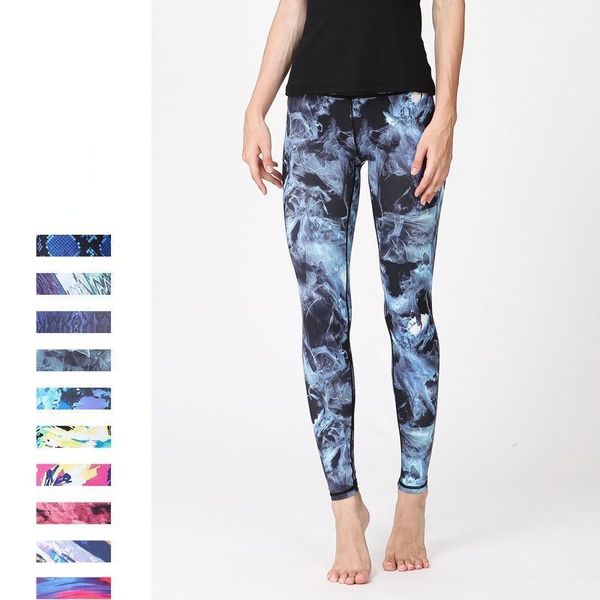 

yoga outfit 2021 pattern fashion digital printed women's running fitness pants sports