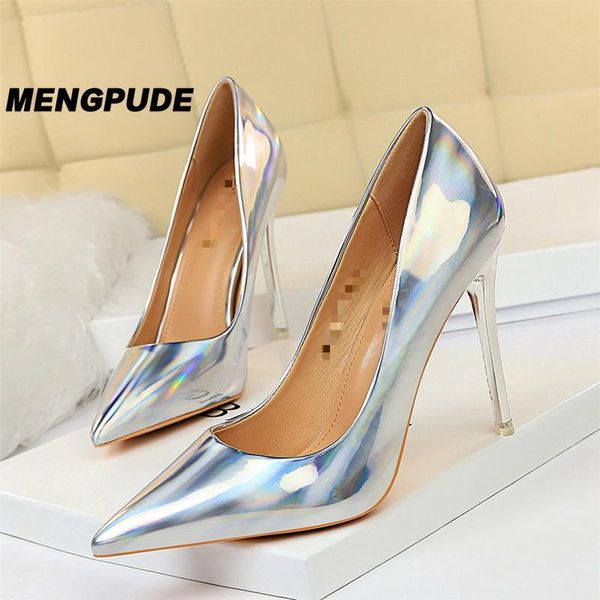 

mpd women's fashion colorful banquet shoes simple joker healthy sports shallow comfortable shiny high heels women heels, Black