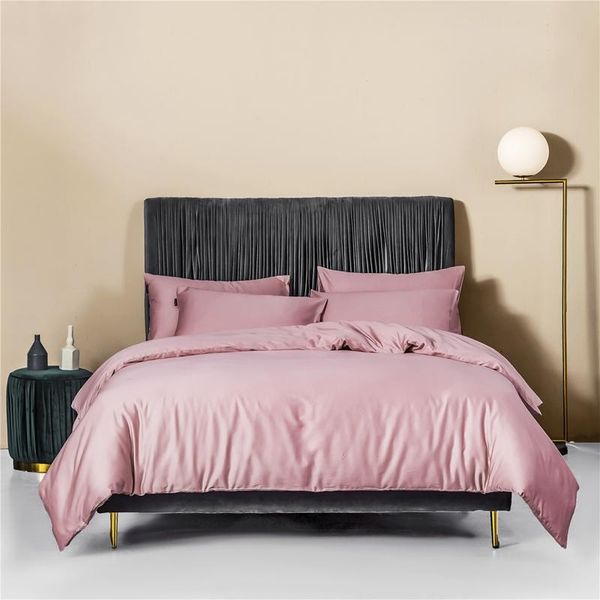 

bedding sets 2021 luxury egypt cotton us size pure set smooth duvet cover flat sheet pillowcases twin  king 4pcs customizable