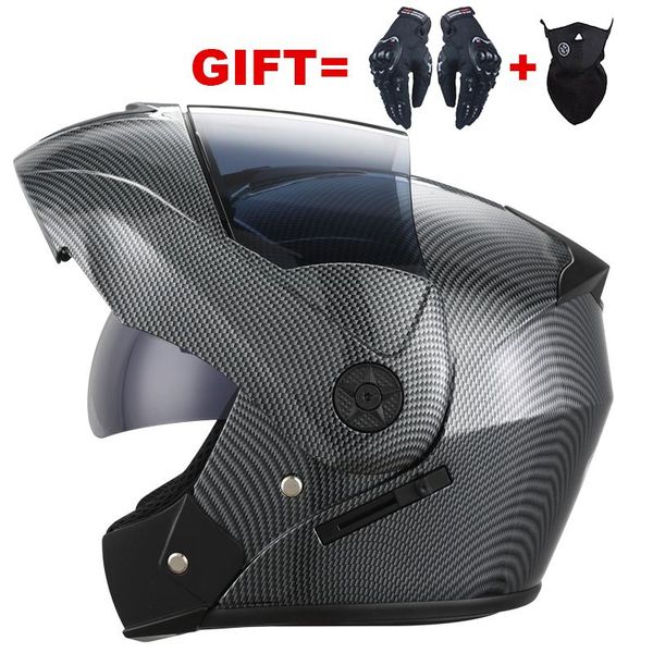 

motorcycle helmets 2021 dot flip up motocross helmet casco casque moto full face with inner sunvisor capacetes for motorbike