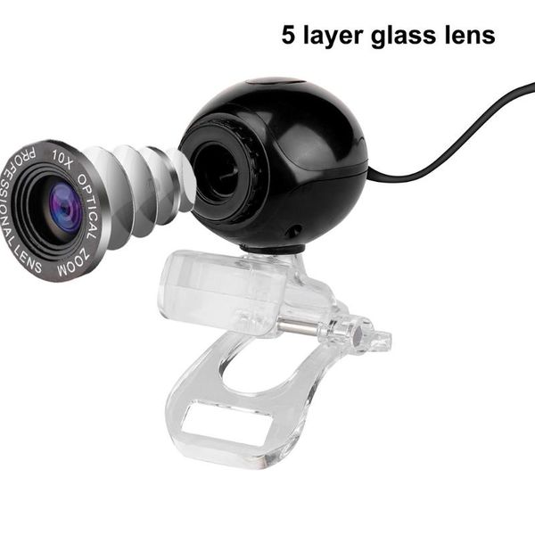 

webcams 360 degree webcam usb camera mic clip-on for skype computer lapdeskportable size web #25