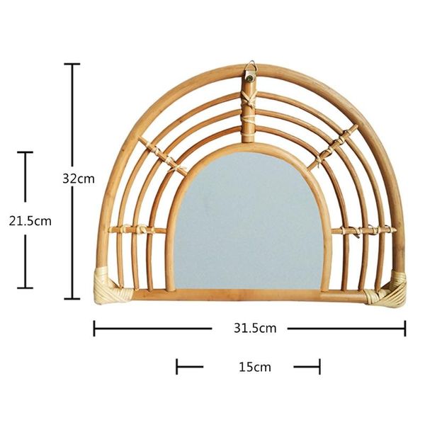 

mirrors rattan wall mirror innovative art decor dressing makeup for entryways washrooms living rooms f19b