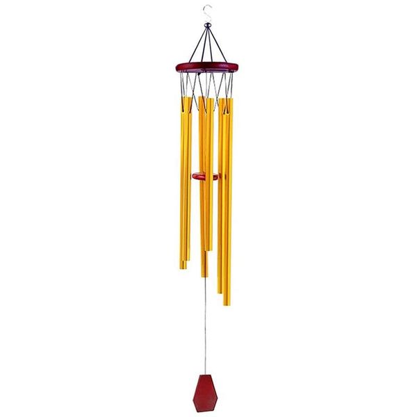 

decorative objects & figurines wooden music metal pipe handing wind chimes, courtyard,porch, garden decoration, the commemorative gift(gold,