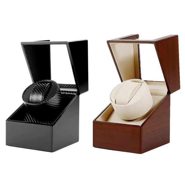 

watch boxes & cases mechanical automatic winding box motor gift storage, Black;blue