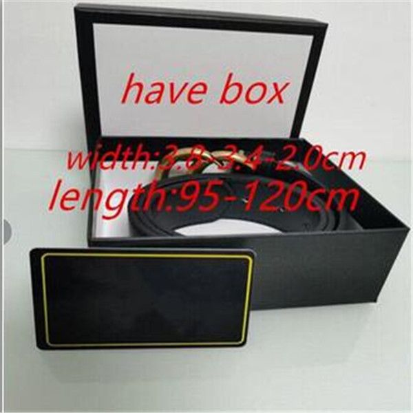 

2021 fashion big buckle genuine leather belt with box designer belts men women new mens belts aa88, Black;brown