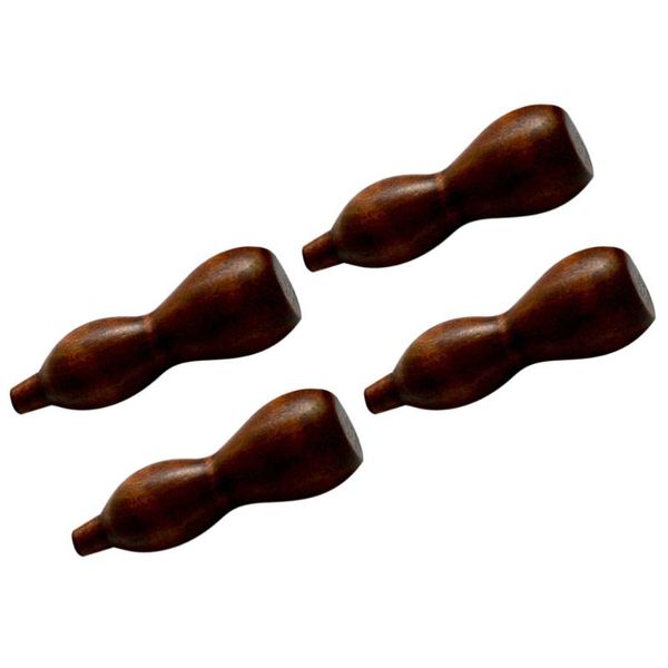 

chopsticks 4pcs creative chopstick holders rest flat gourd shape stands for home (brown)
