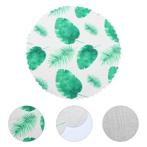 

table cloth 1pc hawaiian style cover round tablecloth leaf pattern dinner