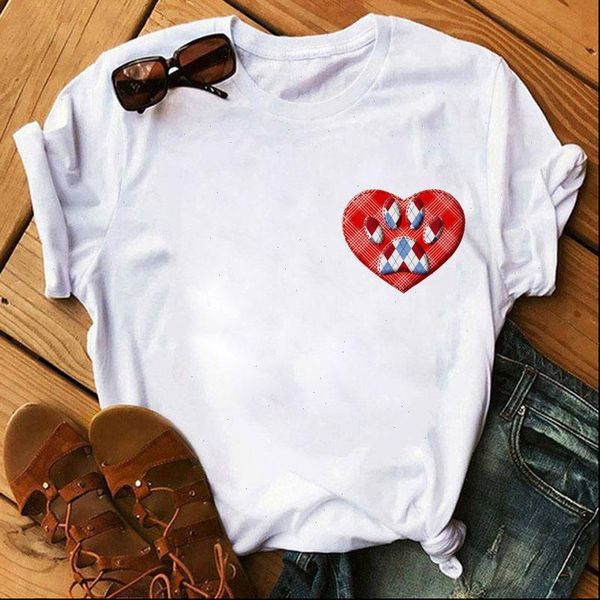 

paws pocket t shirt summer fashion women tshirt cartoon cute tee shirts female short sleeve t shirt grapchic t shirts cloth, White