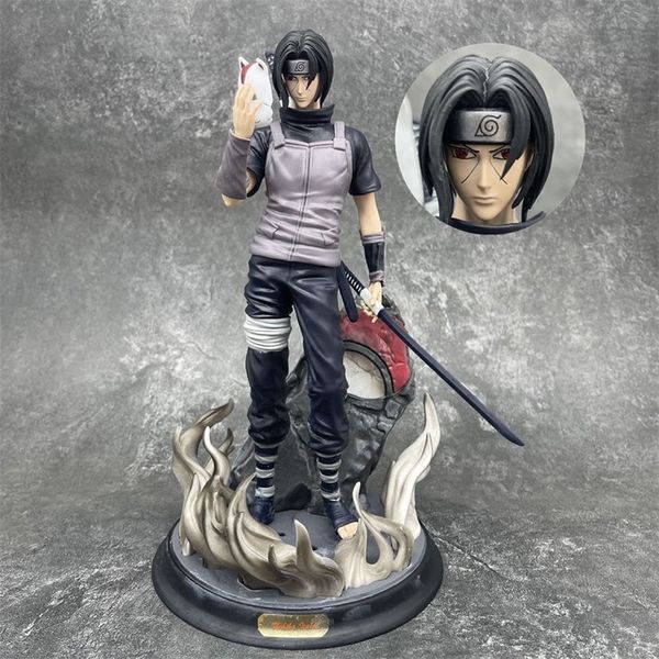 

animation gk naruto dark raven yuzhibo weasel sasuke kakashi hand-made model statue toy
