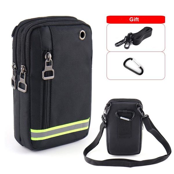 

waist bags men and women casual pockets belt bag shoulder messenger vertical section purse multi-function waterproof mobile phone