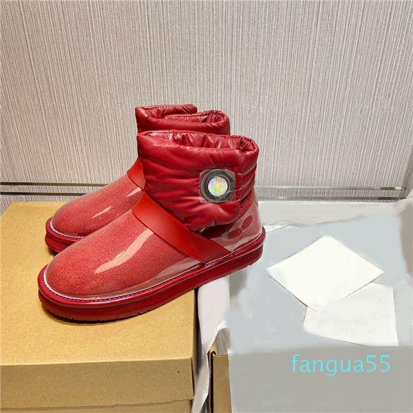 

with box women classic snow boots thigh high fur boot for winter chestnut black grey chocolate red girl lady size 36-41 fashion outdoor top