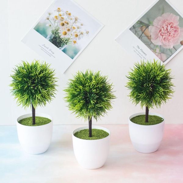 

decorative flowers & wreaths artificial plant bonsai plastic small tree pot plants ornaments flower grass party home decoration office el ga