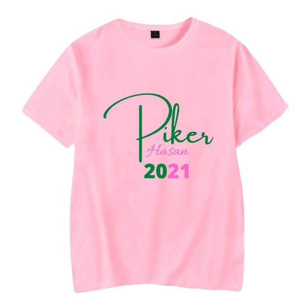 

men's t-shirts 2021 hasan piker 2d pure color print t-shirt hipster cotton casual women's harajuku short sleeve oversized, White;black