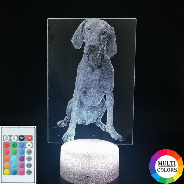 

night lights lovely light led hungarian vizsla 3d desk lamp pet dog nightlight party el room decor kids birthday gift app control