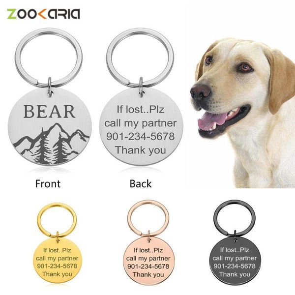 

dog tag,id card pet cat collar accessories decoration id tags collars stainless steel tag customized name address