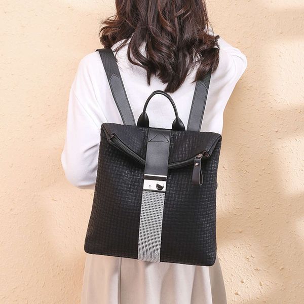 

hbp 2019 new fashion trend large capacity soft leather bag versatile simple women's backpack