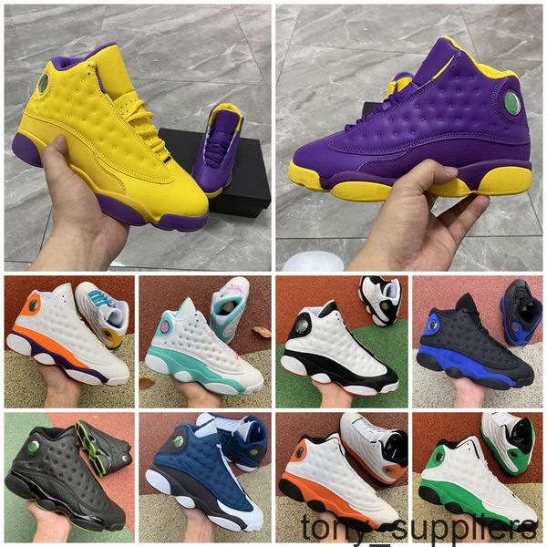 

basketball shoes new jumpman 13 13s flint 11 11s mens womens lucky green soar playground lakers sports sneakers trainers size 36-47