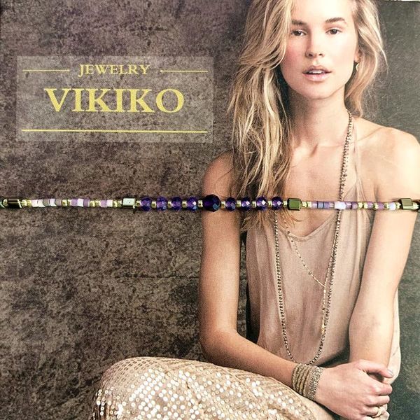 

beaded, strands vikiko guardian friendship love japan natural lucky stone small bracelet girls girlfriends same style, Black