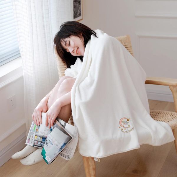 

towel embroidered bath thick absorbent couple soft large wrapped